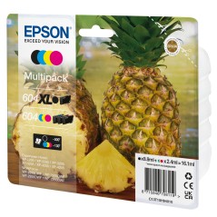 Epson 604604XL Multipack - High-Quality Black, Yellow, Cyan & Magenta Ink (C13T10H94020) for Stunning Prints!
